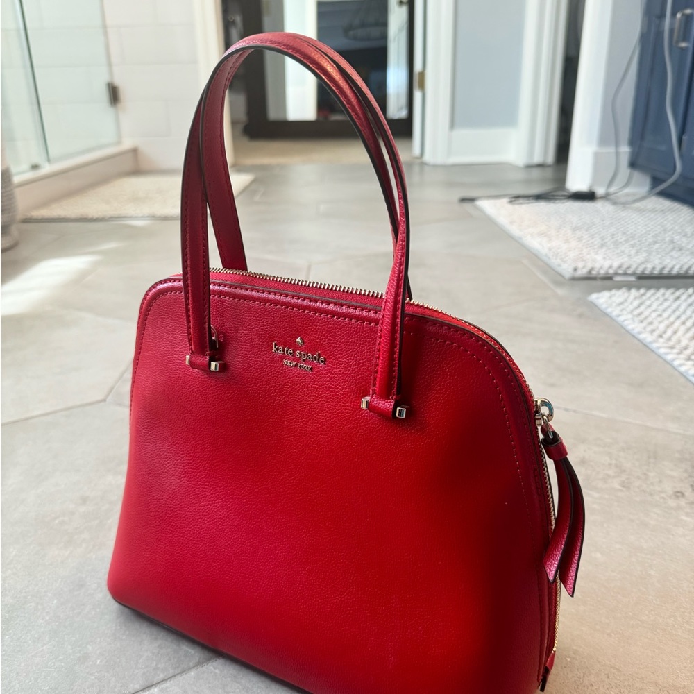 Kate Spade Laurel Way red satchel. Like new.